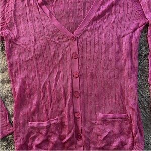 ⭐️💕Ralph Lauren Blue Label Magenta Cardigan